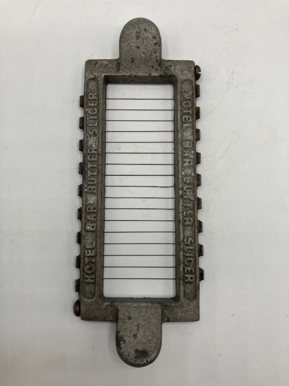 Vintage Butter Pat Slicer Metal Great Condition (Hotel Bar Butter Slicer) 7"L